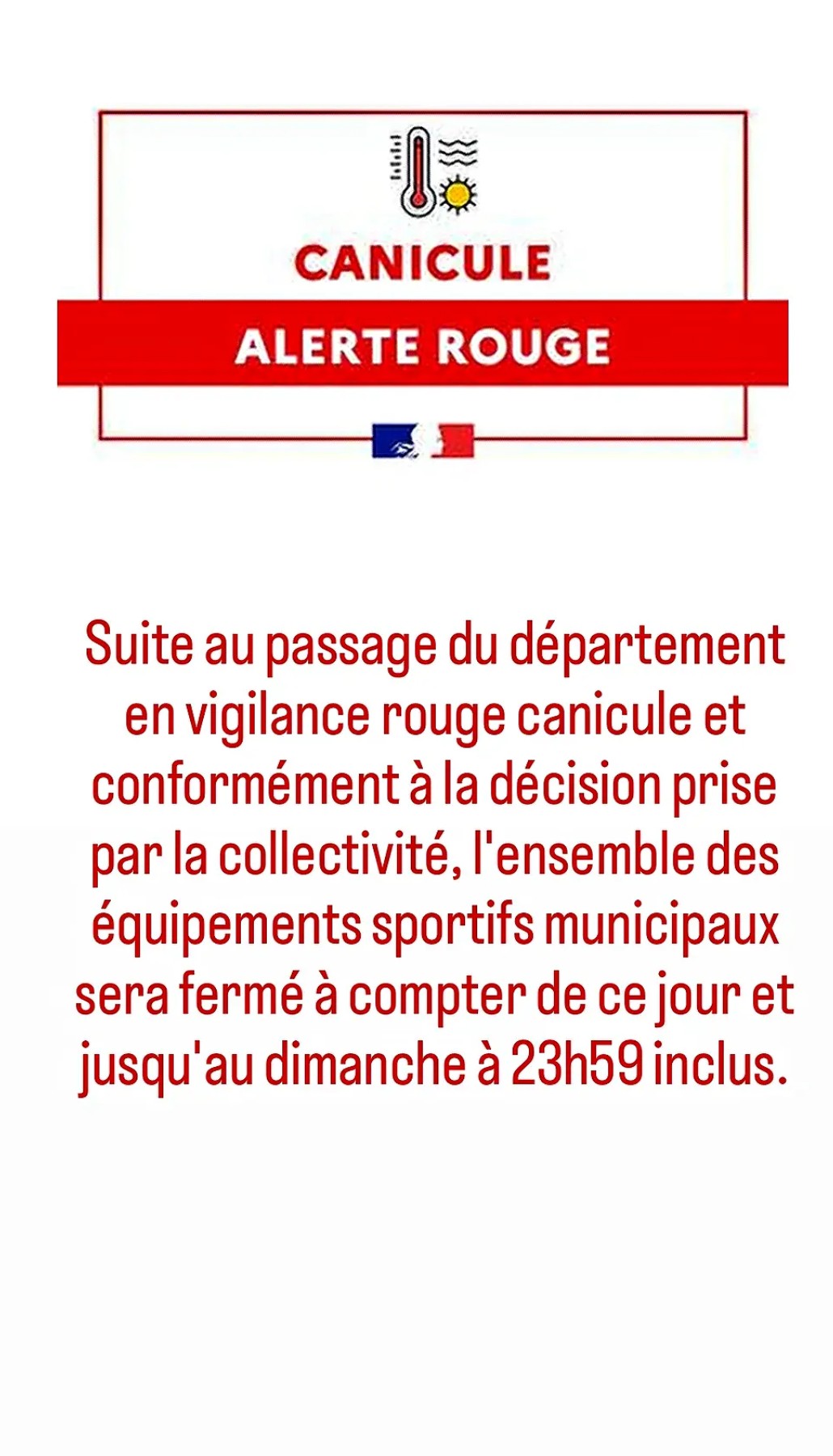 Informations canicule